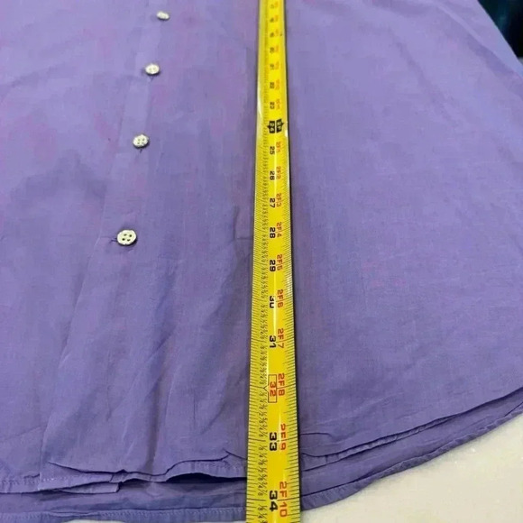 Peter Millar seaside collection men’s button up shirt lavender size XL - Picture 8 of 10